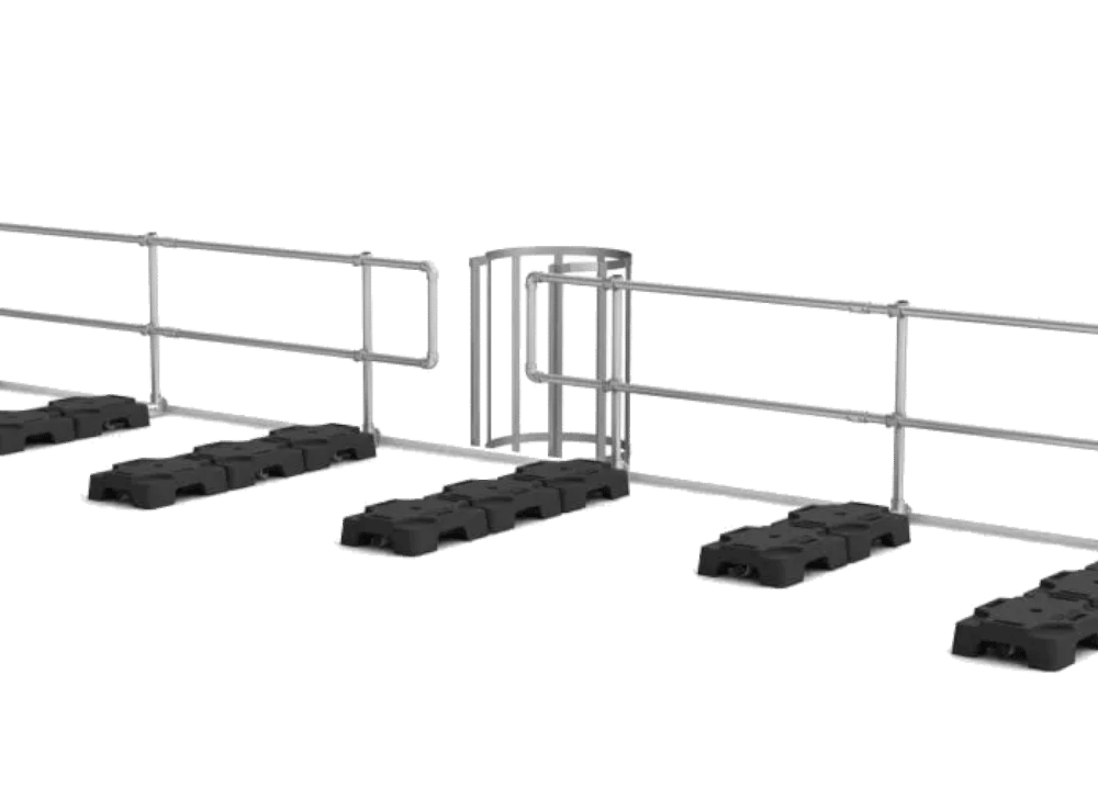 Barierki przy drabinie