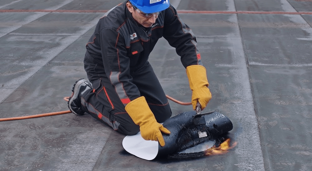 Słupek asekuracyjny wklejany do papy asfaltowej